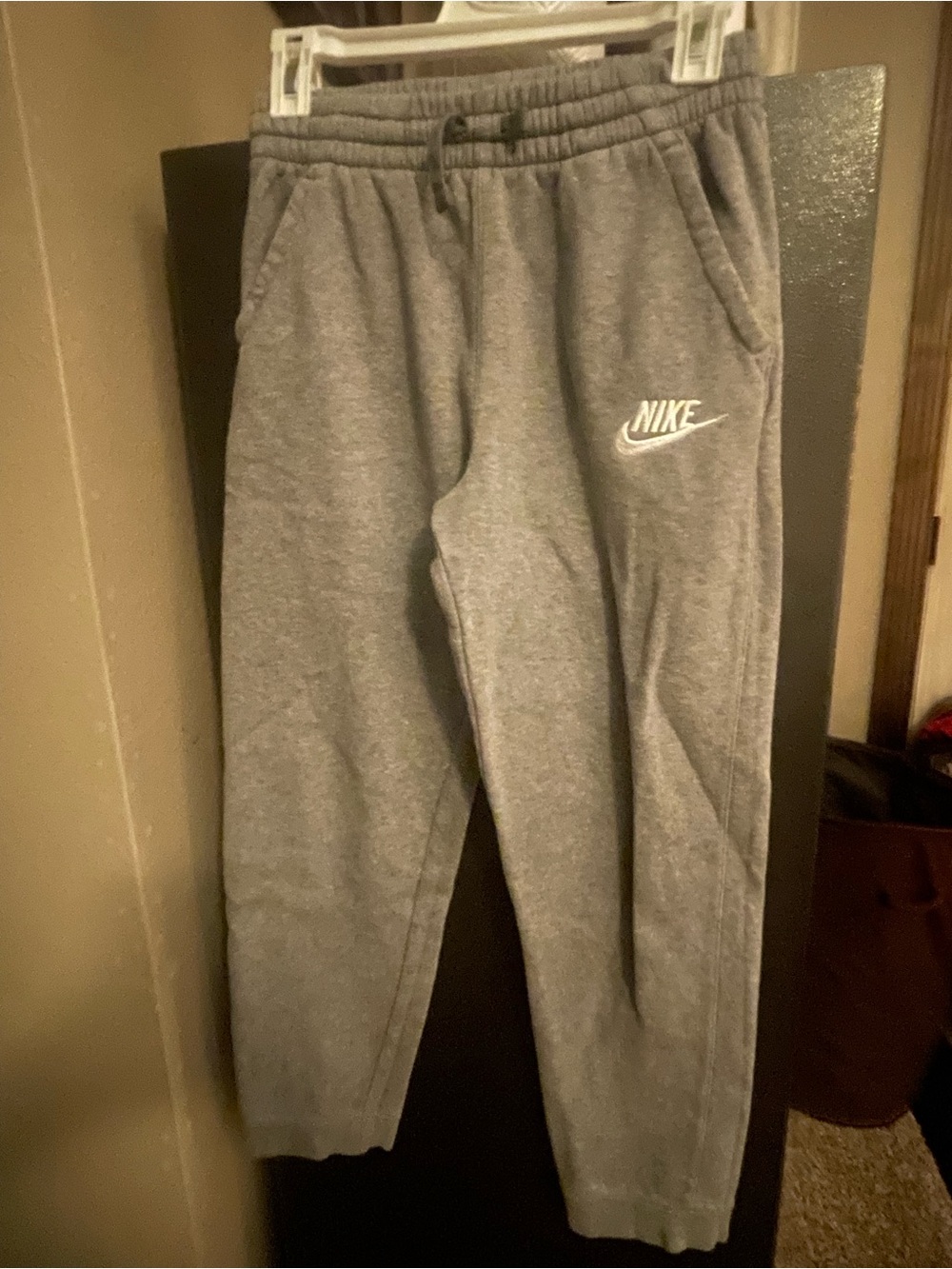 Nike Kids Gray Logo Fleece Joggers